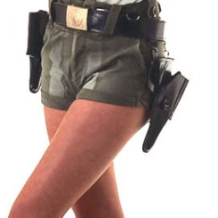 Natalie Cook as Lara Croft
